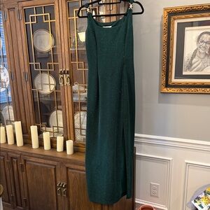 90’s Vintage Elegant Green Evening Dress